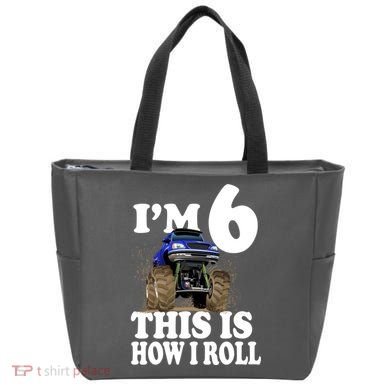 I'm 6 This Is How I Roll Monster Truck Tote Bag