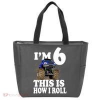 I'm 6 This Is How I Roll Monster Truck Tote Bag thumb 0