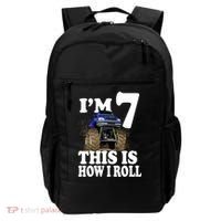 I'm 7 This Is How I Roll Monster Truck Backpack thumb 0