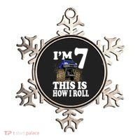 I'm 7 This Is How I Roll Monster Truck Ornament thumb 0