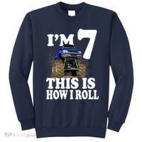 I'm 7 This Is How I Roll Monster Truck Sweatshirt thumb 0