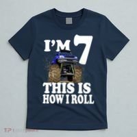 I'm 7 This Is How I Roll Monster Truck T-Shirt thumb 5