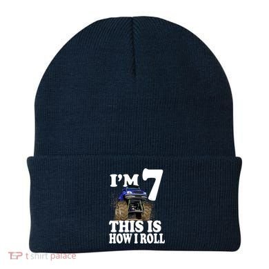 I'm 7 This Is How I Roll Monster Truck Beanie