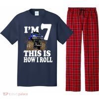 I'm 7 This Is How I Roll Monster Truck Pajama Set thumb 0