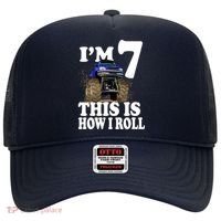 I'm 7 This Is How I Roll Monster Truck Hat thumb 0