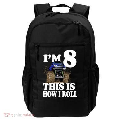 I'm 8 This Is How I Roll Monster Truck Backpack
