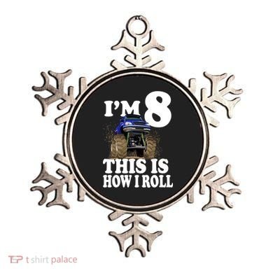I'm 8 This Is How I Roll Monster Truck Ornament