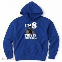 I'm 8 This Is How I Roll Monster Truck Hoodie thumb 0