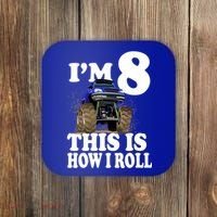 I'm 8 This Is How I Roll Monster Truck Coaster thumb 0