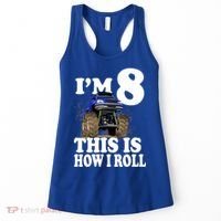 I'm 8 This Is How I Roll Monster Truck Women's Tank Top thumb 0