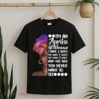 I'm A April Woman Cute Birthday T-Shirt thumb 2