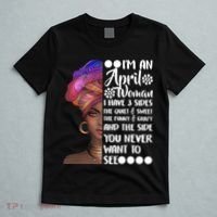 I'm A April Woman Cute Birthday T-Shirt thumb 5