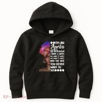 I'm A April Woman Cute Birthday Kids Hoodie thumb 0