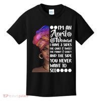 I'm A April Woman Cute Birthday Kids T-Shirt thumb 0