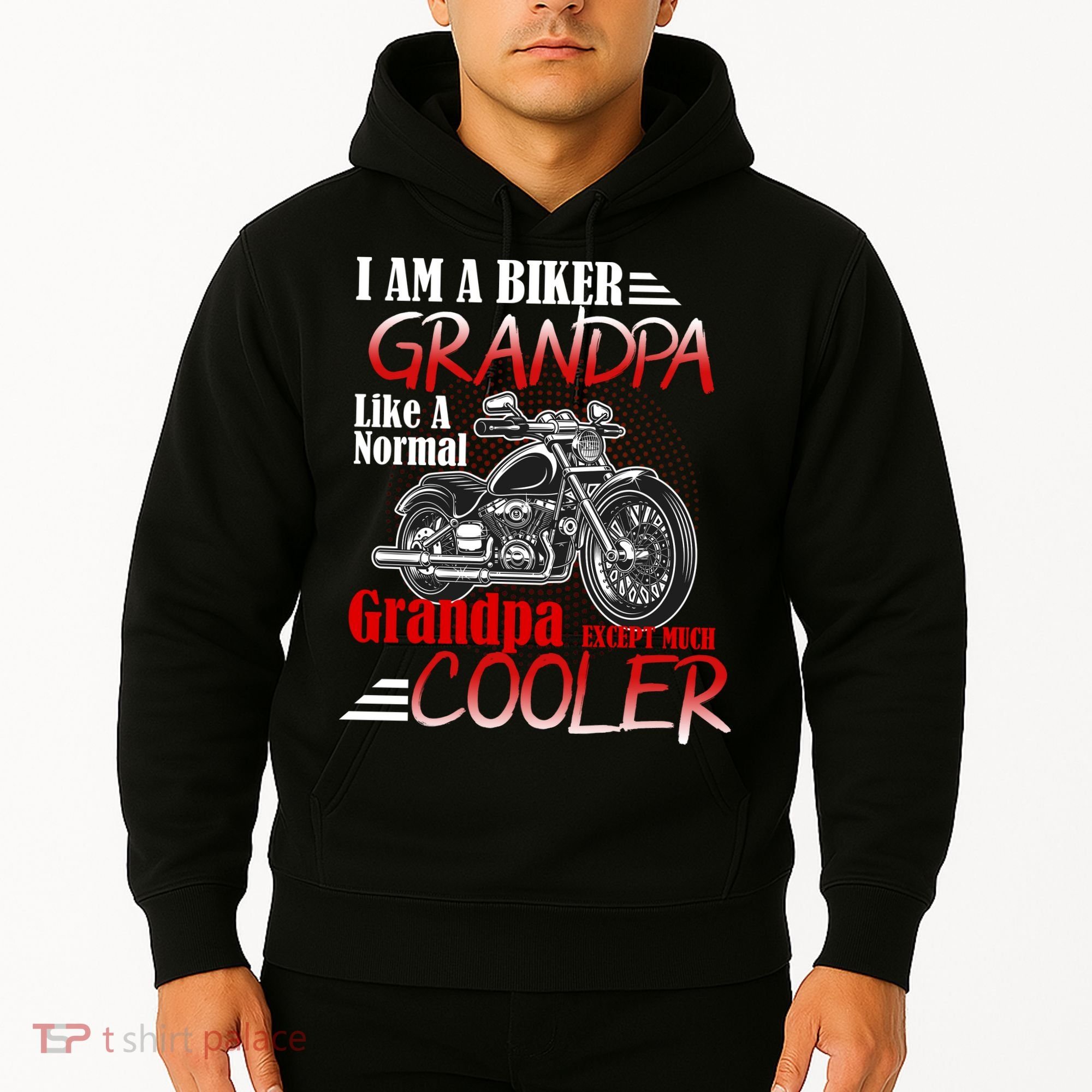 I'm A Biker Grandpa Except Much Cooler Hoodie