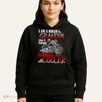 I'm A Biker Grandpa Except Much Cooler Hoodie thumb 5