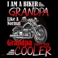 I'm A Biker Grandpa Except Much Cooler Long Sleeve Shirt thumb 2