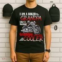 I'm A Biker Grandpa Except Much Cooler T-Shirt thumb 6