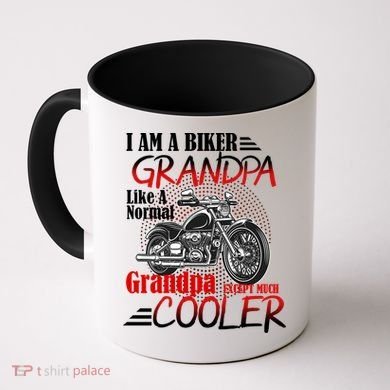 I'm A Biker Grandpa Except Much Cooler Coffee Mug