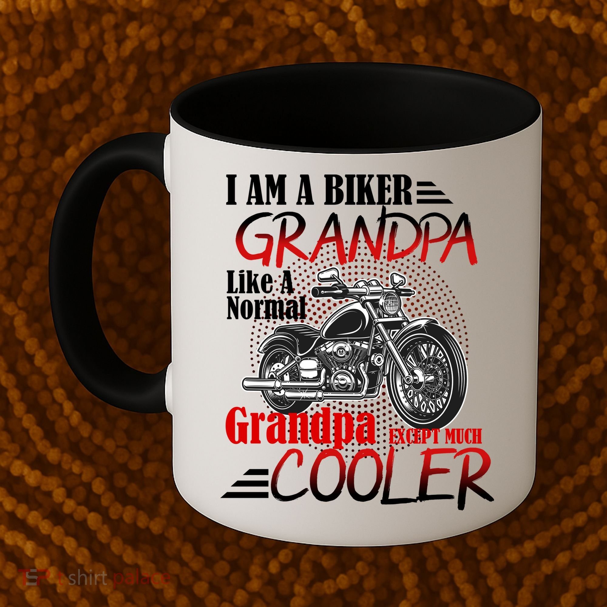 I'm A Biker Grandpa Except Much Cooler Coffee Mug