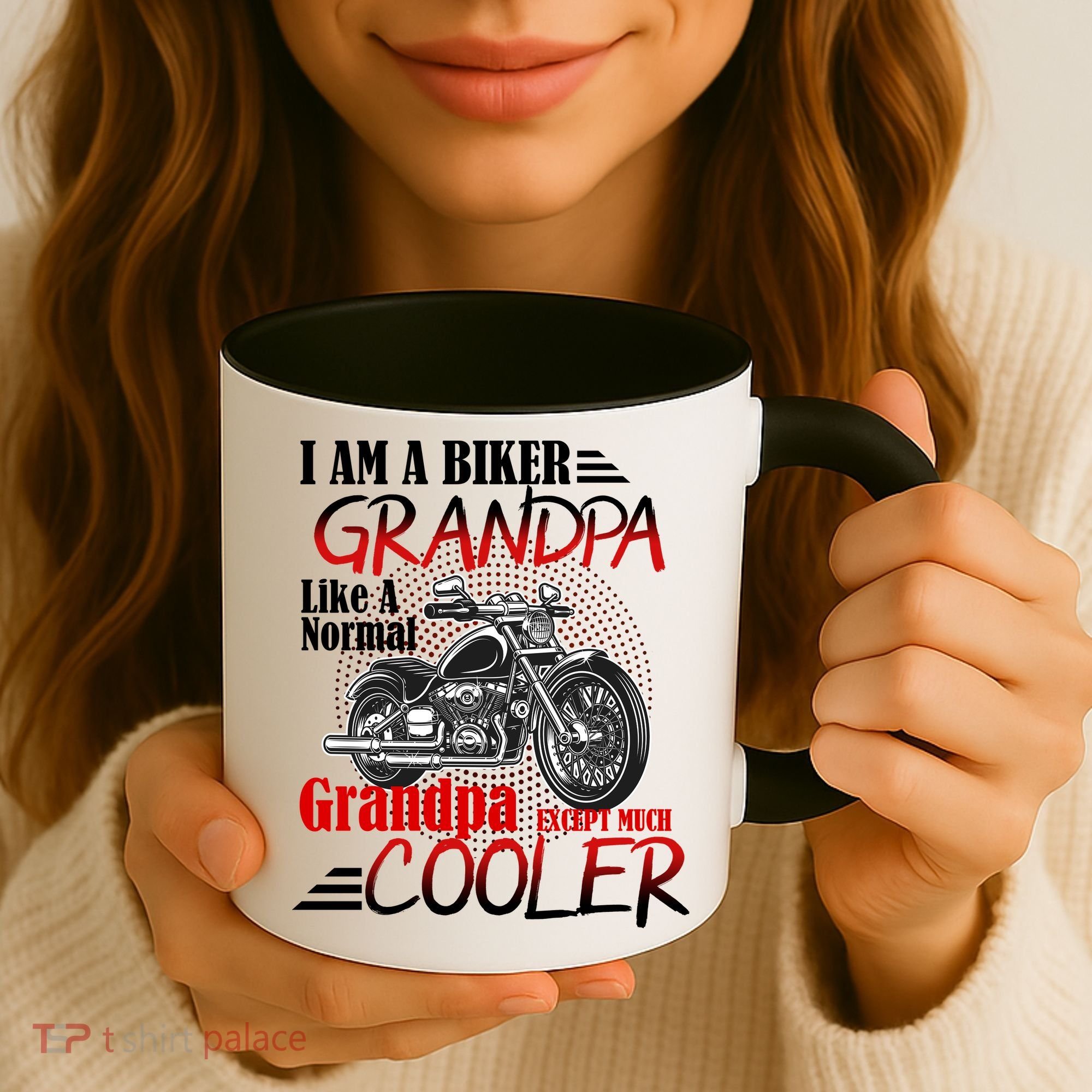 I'm A Biker Grandpa Except Much Cooler Coffee Mug