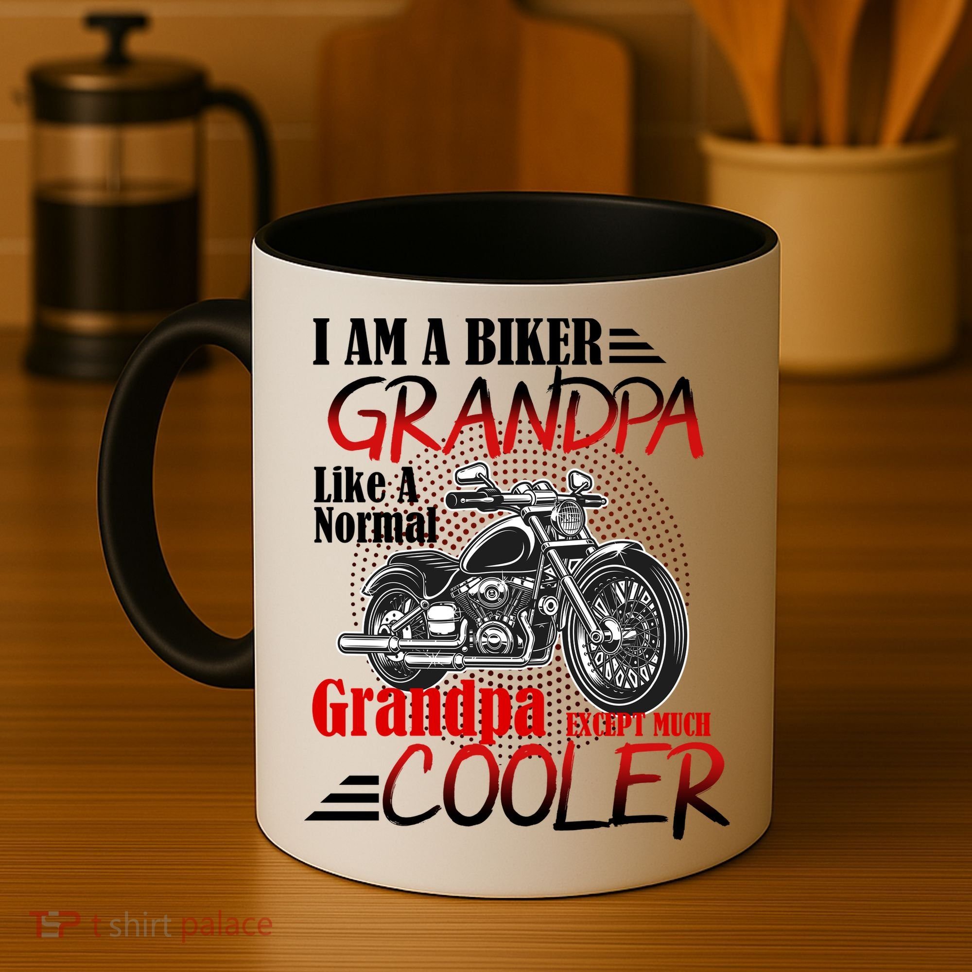 I'm A Biker Grandpa Except Much Cooler Coffee Mug