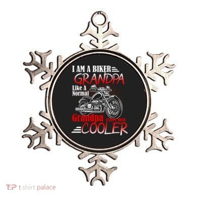 I'm A Biker Grandpa Except Much Cooler Ornament