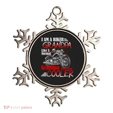 I'm A Biker Grandpa Except Much Cooler Ornament