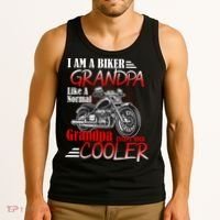 I'm A Biker Grandpa Except Much Cooler Tank Top thumb 3