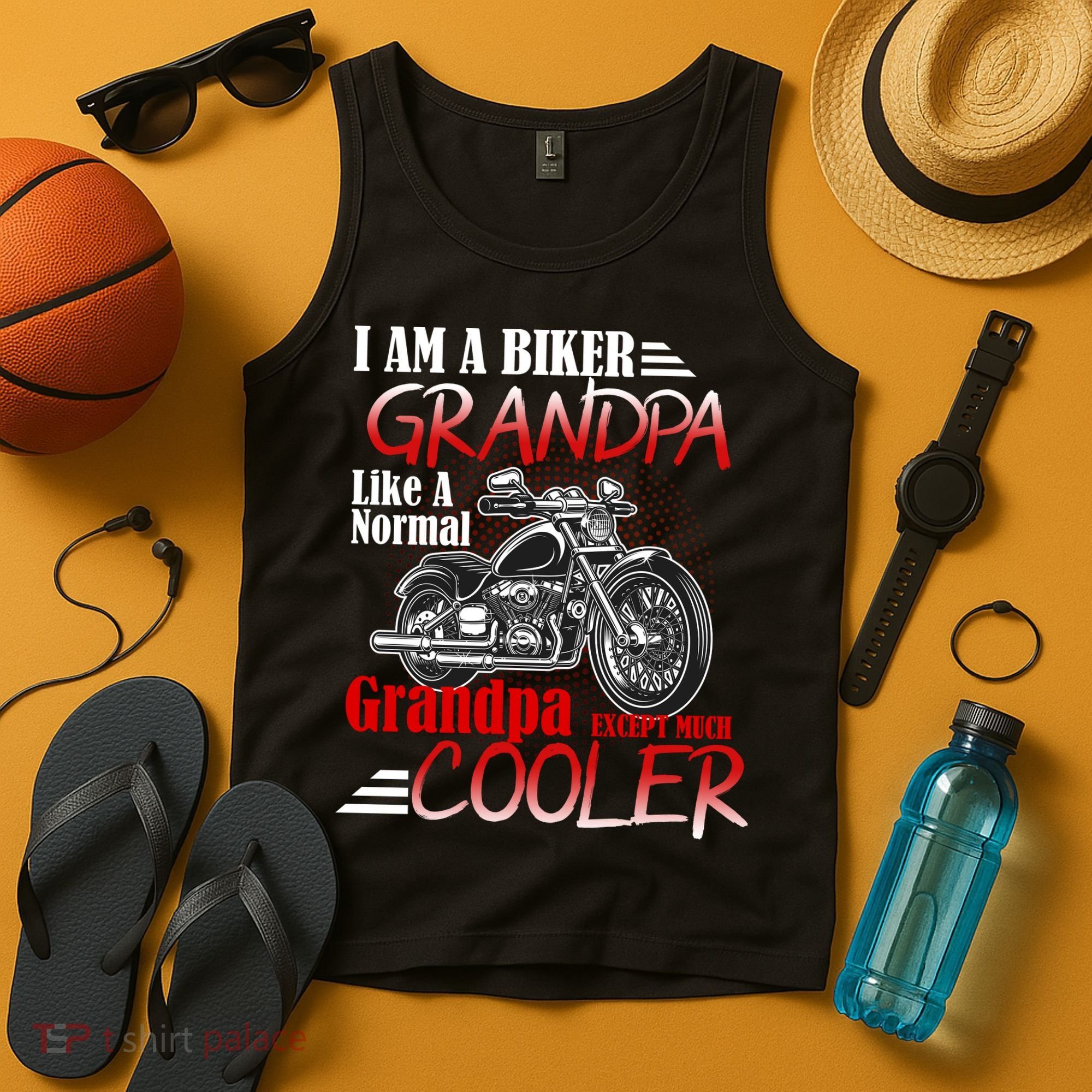 I'm A Biker Grandpa Except Much Cooler Tank Top