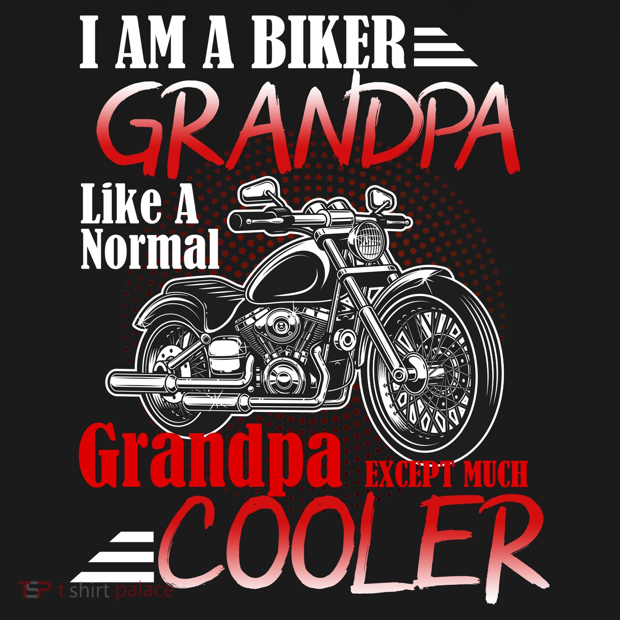 I'm A Biker Grandpa Except Much Cooler Kids Hoodie
