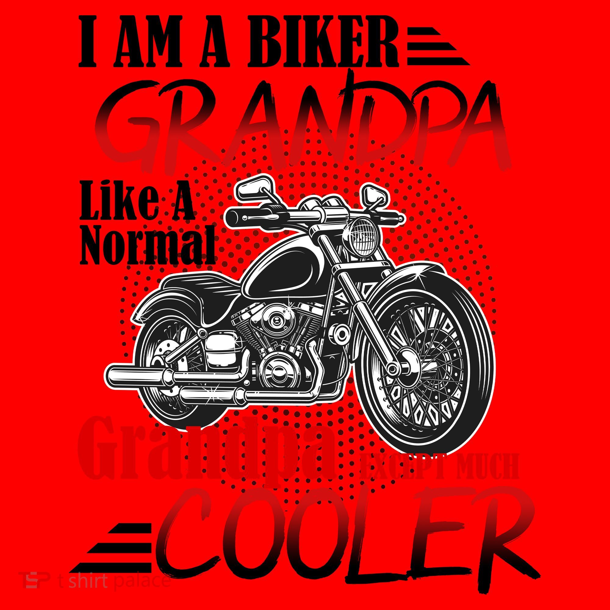 I'm A Biker Grandpa Except Much Cooler Santa Hat