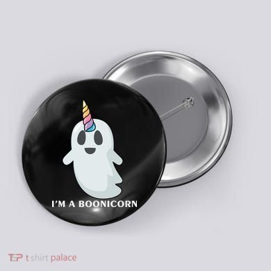 I'm A Boonicorn Funny Ghost Button