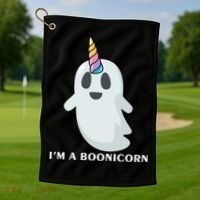 I'm A Boonicorn Funny Ghost Golf Towel thumb 1