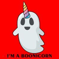 I'm A Boonicorn Funny Ghost Santa Hat thumb 1