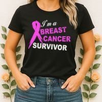 I'm A Breast Cancer Survivor Women's T-Shirt thumb 2