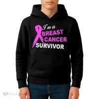 I'm A Breast Cancer Survivor Kids Hoodie thumb 4