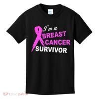I'm A Breast Cancer Survivor Kids T-Shirt thumb 0