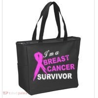 I'm A Breast Cancer Survivor Tote Bag thumb 2