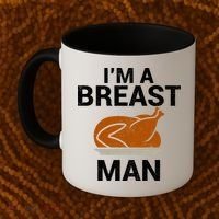 I'm A Breast Man Turkey Coffee Mug thumb 2