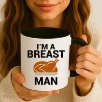 I'm A Breast Man Turkey Coffee Mug thumb 3