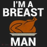 I'm A Breast Man Turkey Golf Towel thumb 3