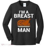 I'm A Breast Man Turkey Kids Long Sleeve Shirt thumb 0