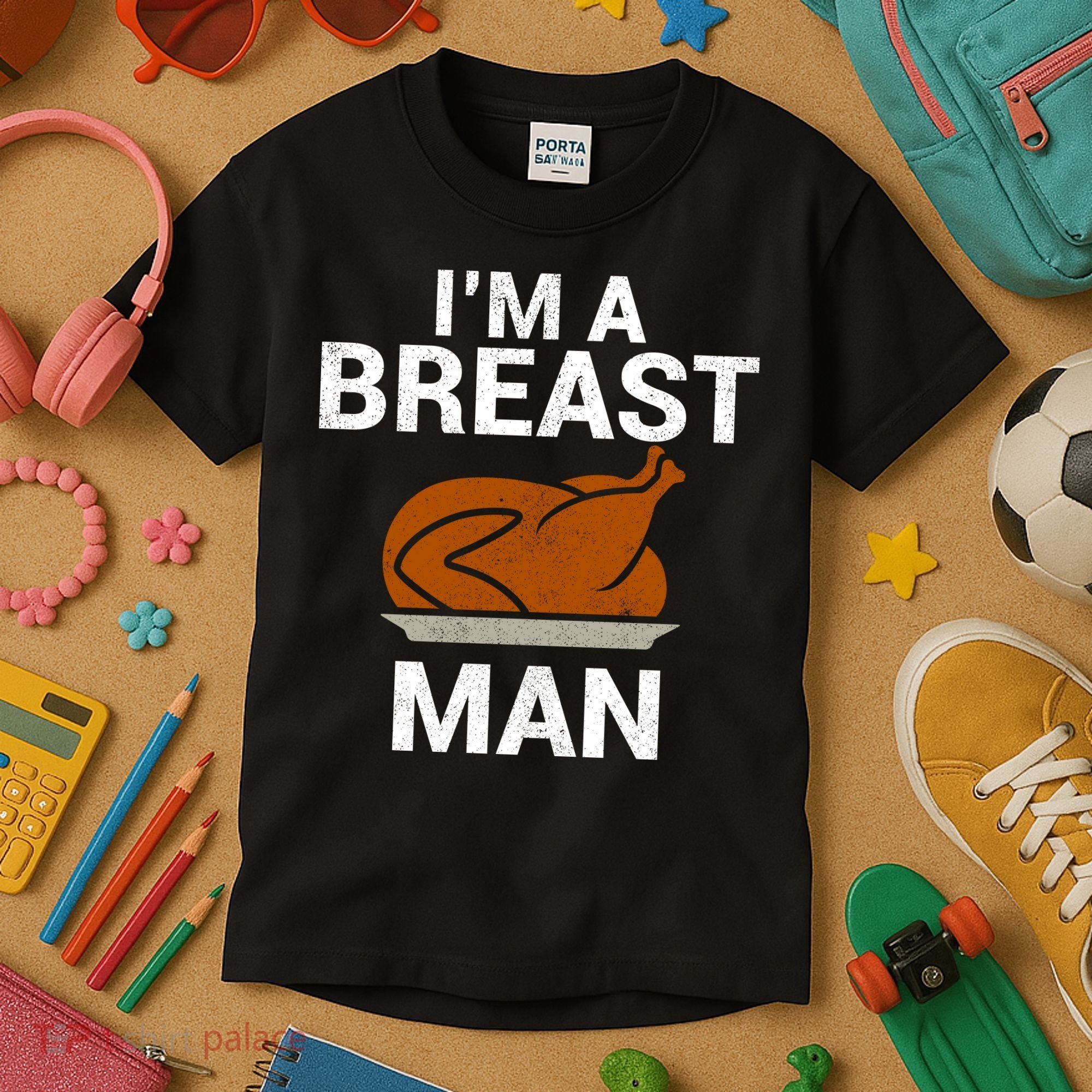 I'm A Breast Man Turkey Kids T-Shirt
