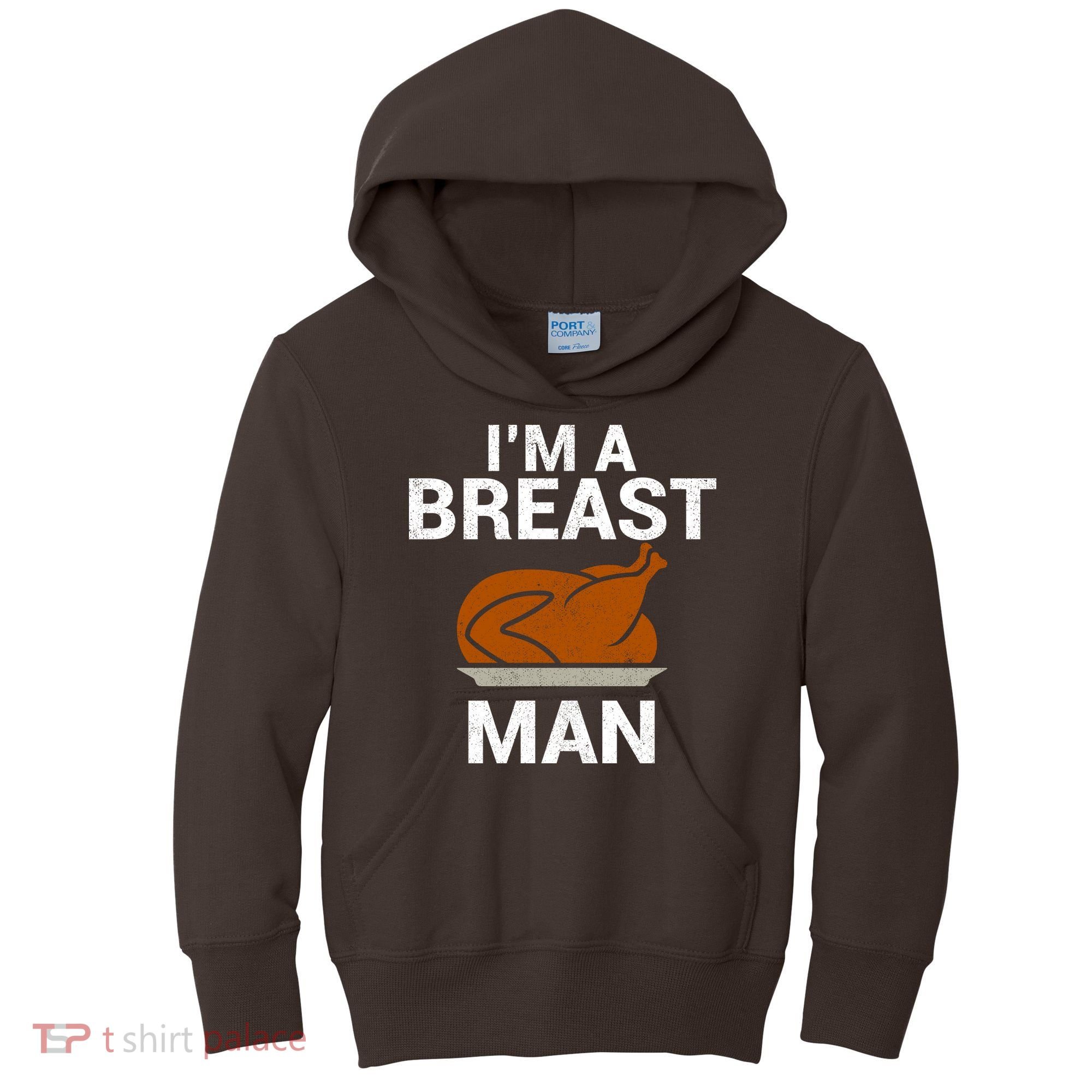 I'm A Breast Man Turkey Kids Hoodie