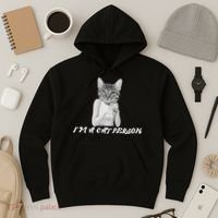 I'm A Cat Person Hoodie thumb 3