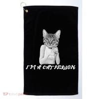I'm A Cat Person Golf Towel thumb 0