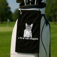 I'm A Cat Person Golf Towel thumb 2