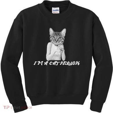 I'm A Cat Person Kids Sweatshirt