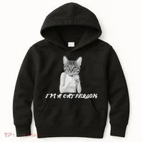 I'm A Cat Person Kids Hoodie thumb 0